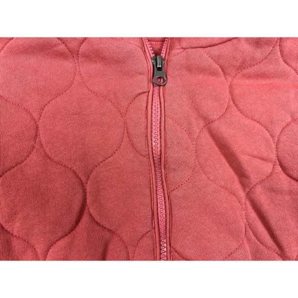 Time and Tru Jacket Womens Large‎ Pink Full Zip Quilted Cotton Pockets - Picture 4 of 14